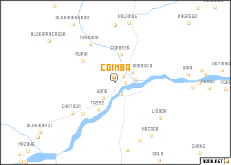 map of Coimba