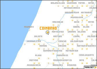 map of Coimbrão