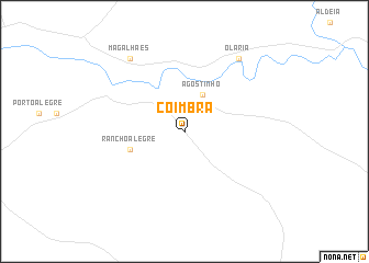 map of Coimbra