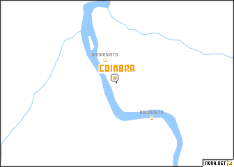 map of Coimbra