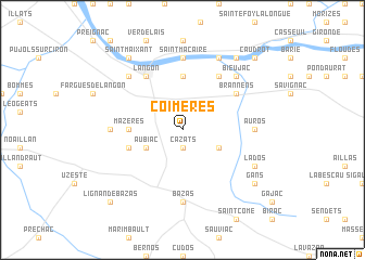 map of Coimères