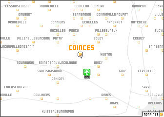 map of Coinces