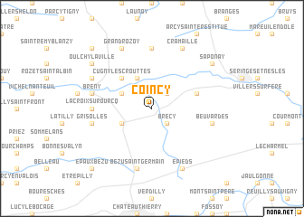map of Coincy