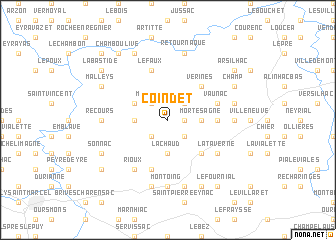 map of Coindet