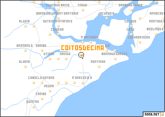 map of Coitos de Cima