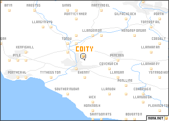 map of Coity