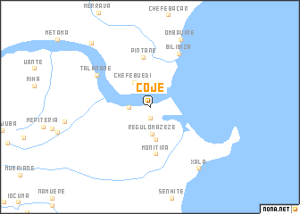 map of Coje