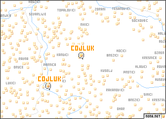 map of Ćojluk