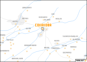 map of Çökǝkoba