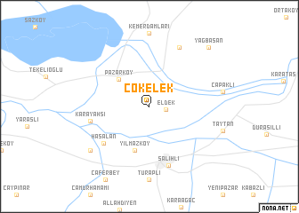 map of Çökelek