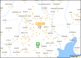 map of Coker