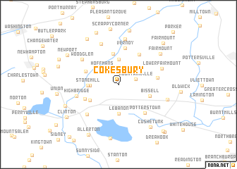 map of Cokesbury