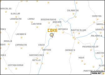 map of Coke