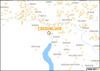 map of Čokova Luka