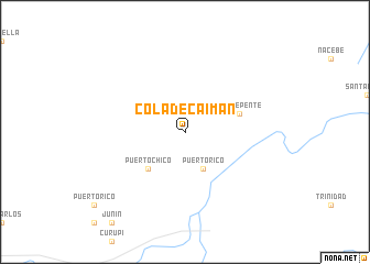 map of Cola de Caimán