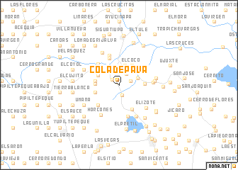 map of Cola de Pava
