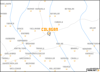 map of Çolağan