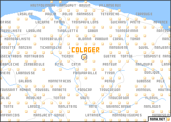 map of Colager