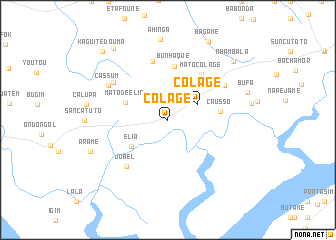 map of Colage