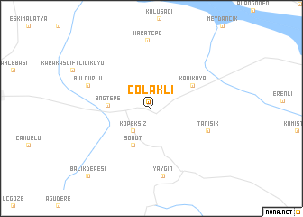 map of Çolaklı