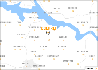 map of Çolaklı