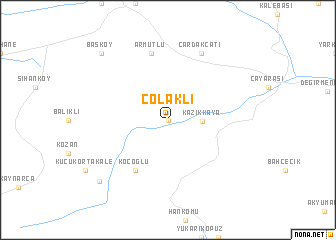 map of Çolaklı
