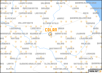 map of Colán