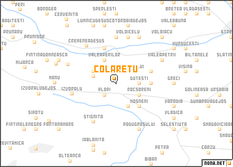 map of Colareţu