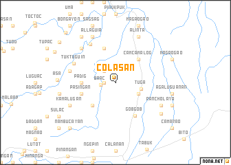 map of Colasan