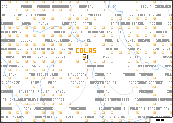map of Colas