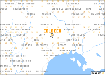 map of Colbeck