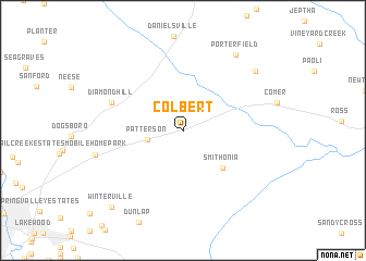 map of Colbert