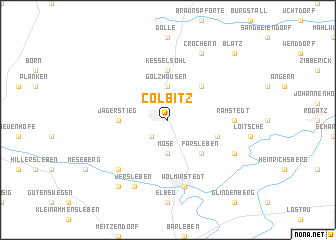 map of Colbitz