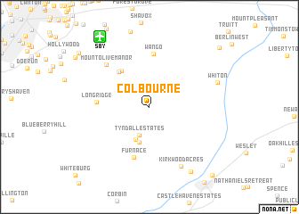 map of Colbourne