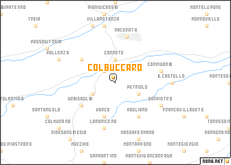 map of Colbuccaro