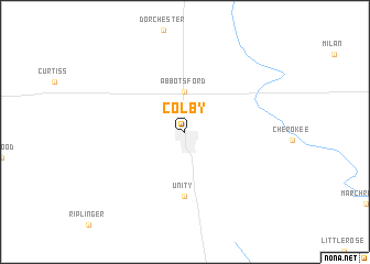 map of Colby