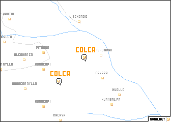 map of Colca