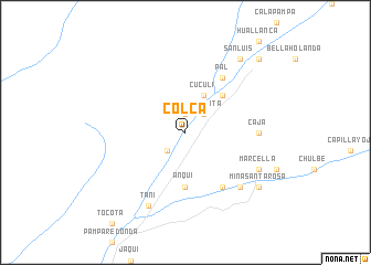 map of Colca