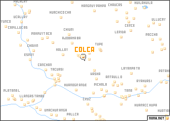 map of Colca