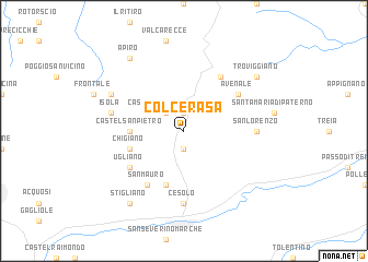 map of Colcerasa