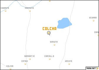 map of Colcha