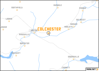 map of Colchester