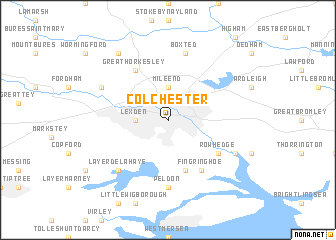 map of Colchester