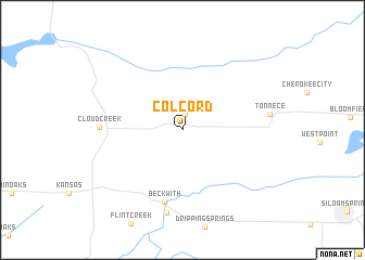 map of Colcord