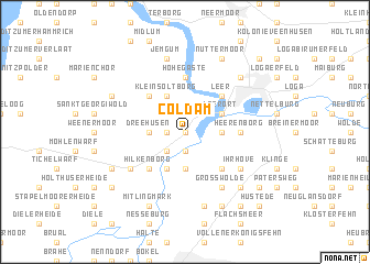 map of Coldam