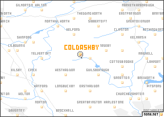 map of Cold Ashby