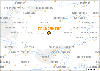 map of Cold Ashton
