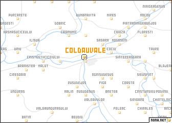 map of Coldău-Vale