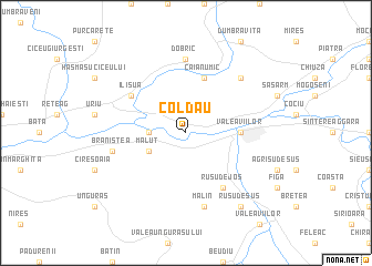 map of Coldău