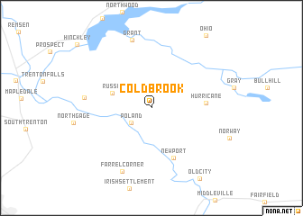 map of Cold Brook